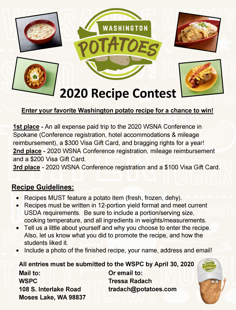 2020 WSNA Recipe Contest..Starts Now!
