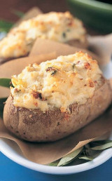 Artichoke Crab Stuffed Potatoes