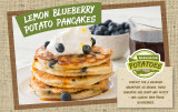 Lemon Blueberry Potato Pancakes