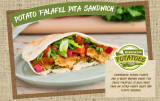 Potato Falafel Pita Sandwich