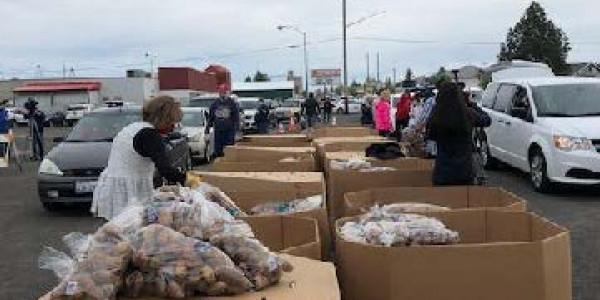 ROAD TO 1 MILLION POUNDS OF POTATOES REACHED - OLYMPIA