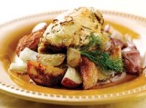 Roasted Chicken with Potatoes, Fennel and Onions