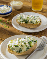 Spinach and Feta Twice Baked Potatoes