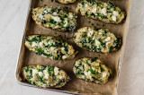 Spinach and Feta Twice Baked Potatoes Recipe