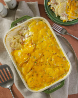 Sweet Onion, Ham, and Cheddar Scalloped Potatoes